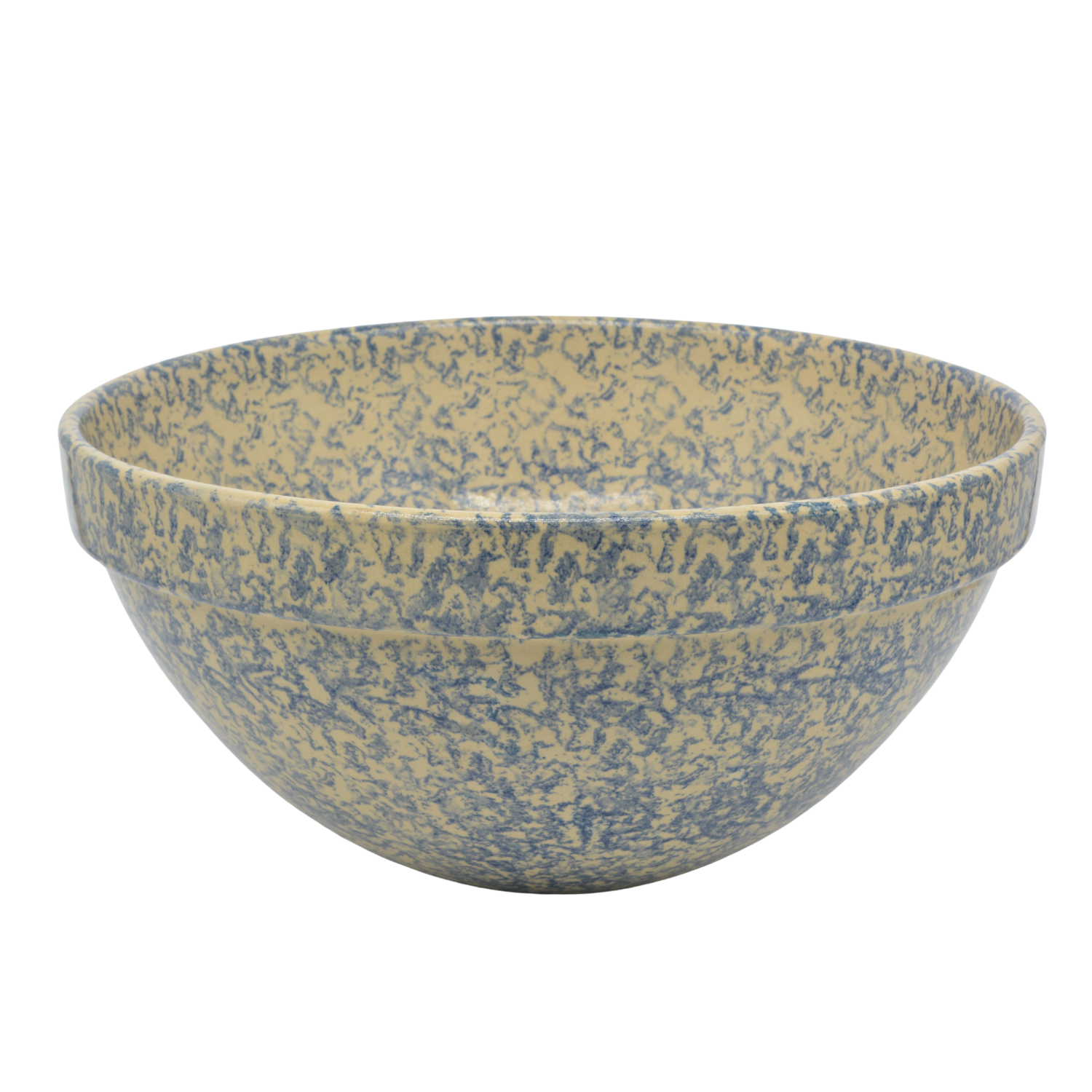 R. Ransbottom Spongeware Bowl | American Antique